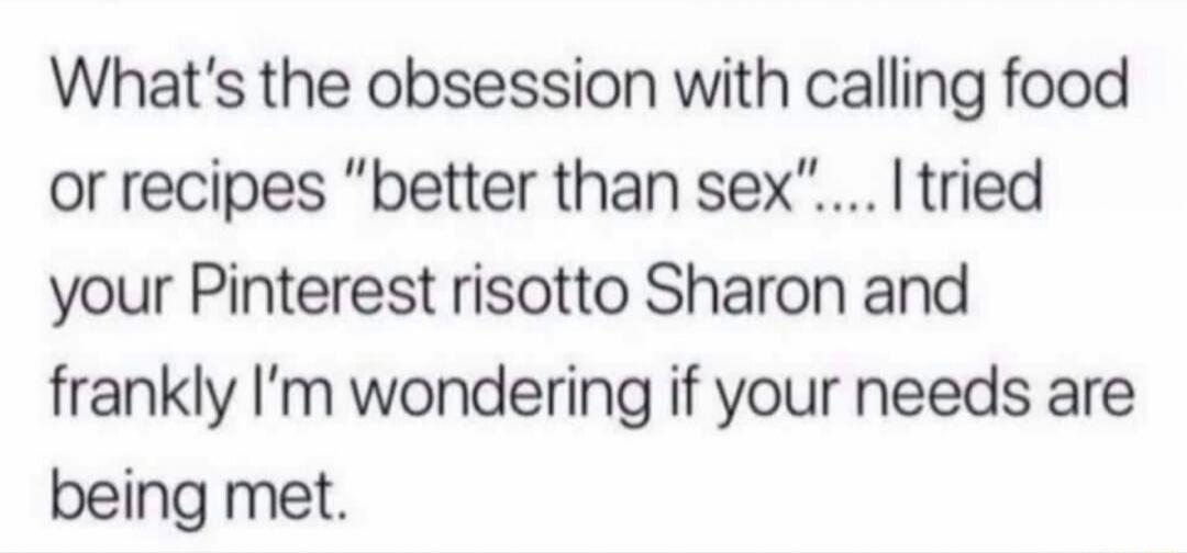 What's the obsession with calling food or recipes 