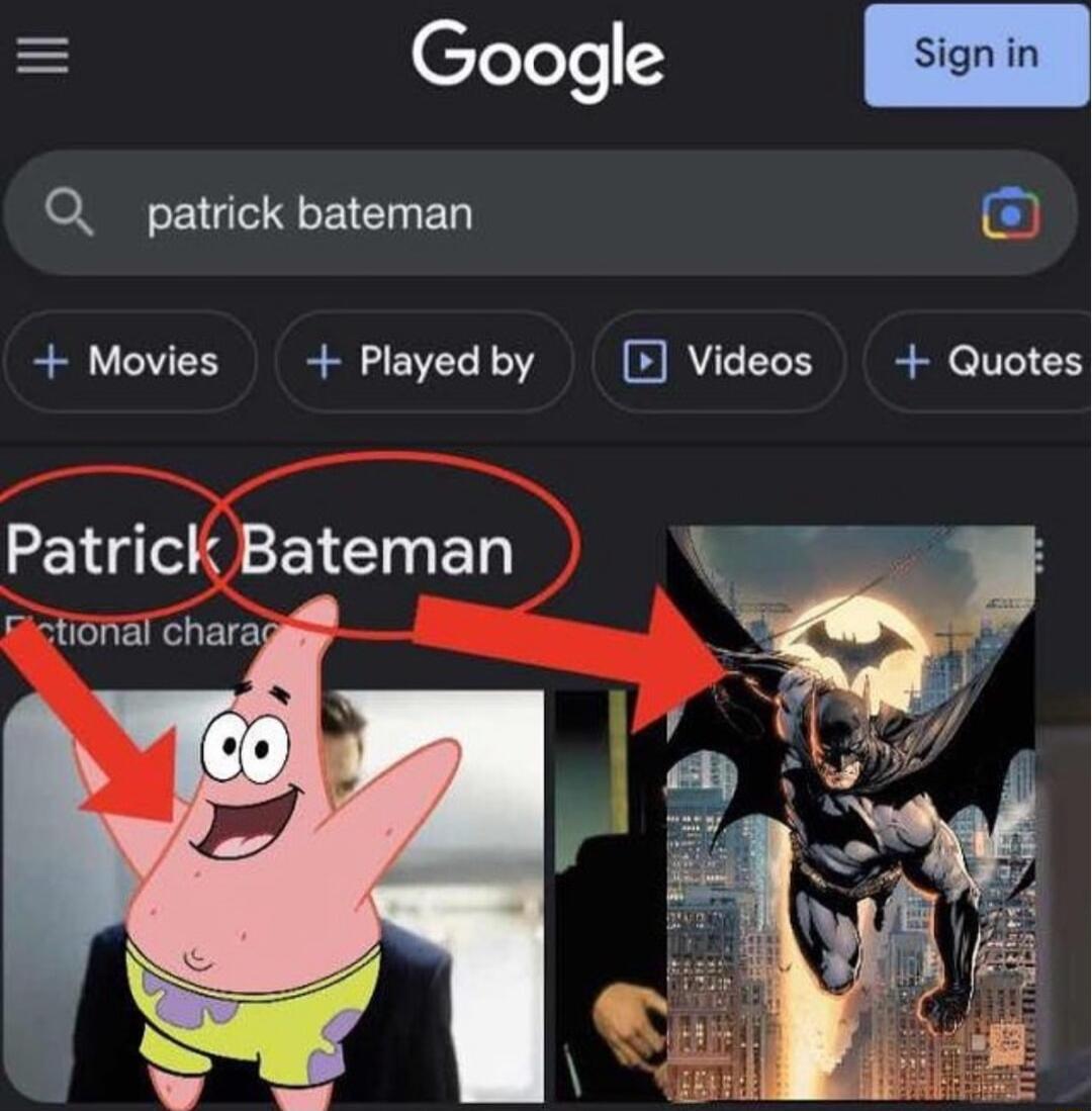 Google SR RN Movies Playedby 3 Videos Quotes Patrick Bateman N gtional chara