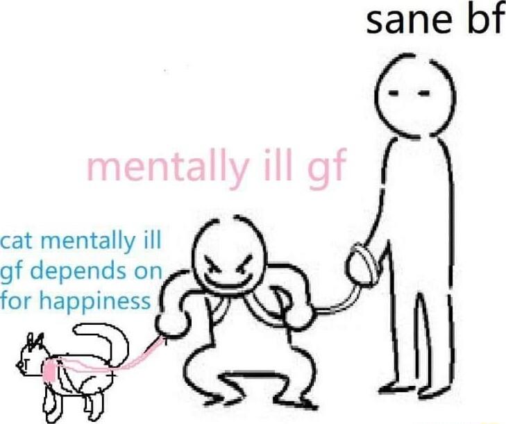 cat mentally ill gf depends on for happiness 3 2