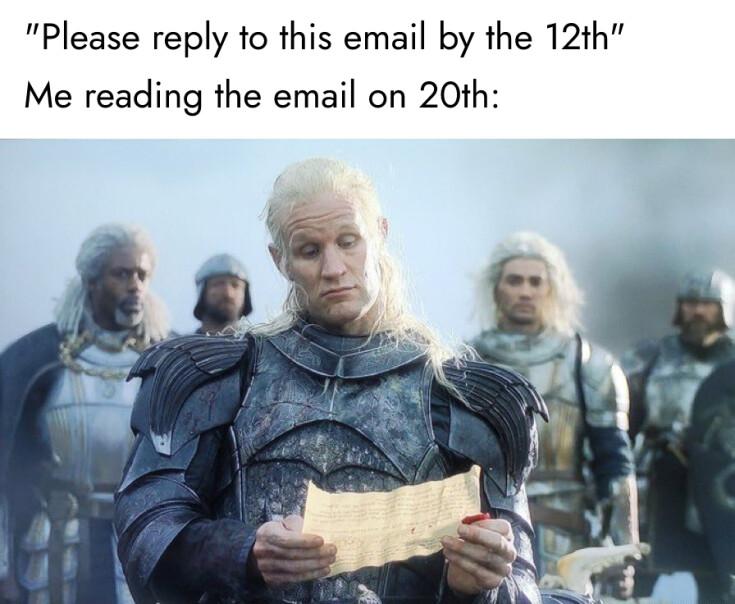 Please reply to this email by the 12th Me reading the email on 20th