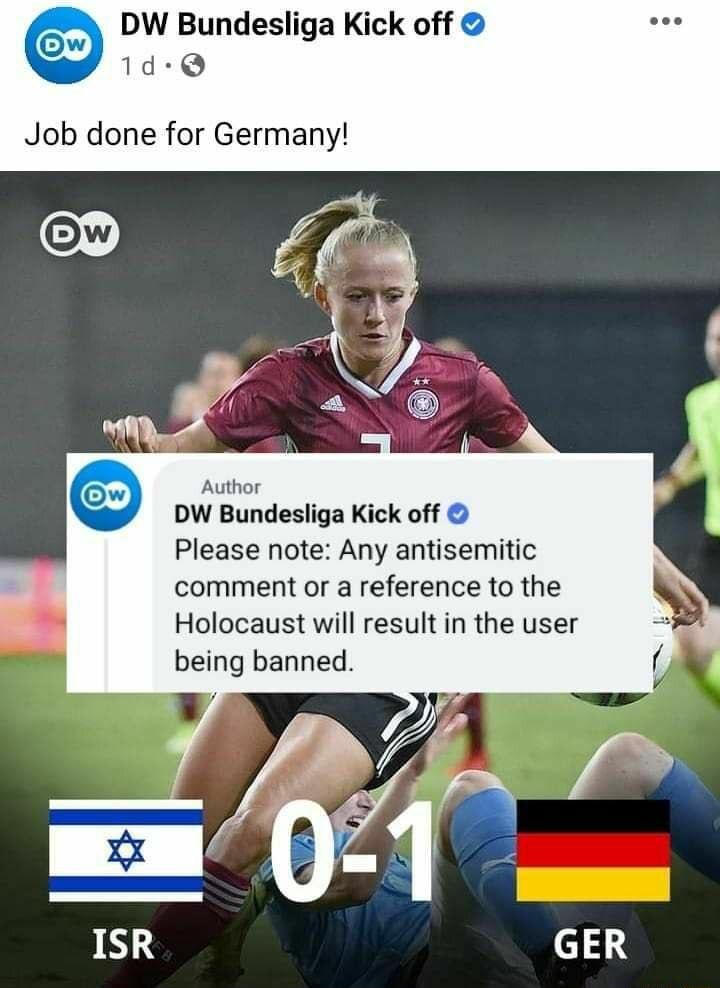 DW Bundesliga Kick off Please note Any antisemitic comment or a reference to the Holocaust will result in the user being banned