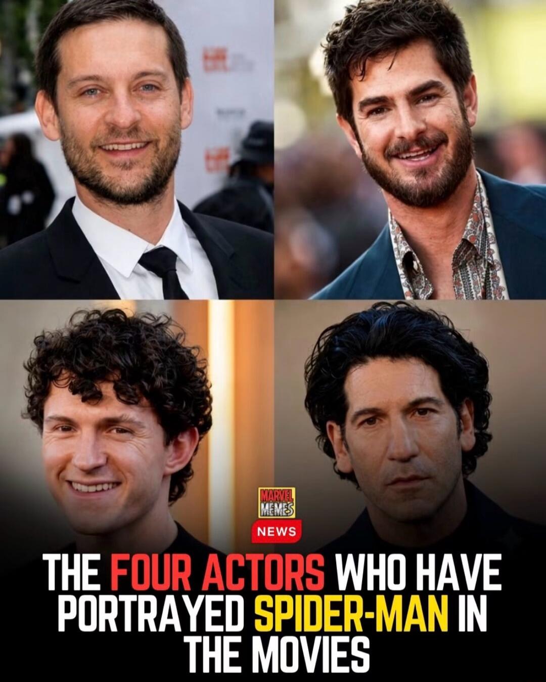 MARVEL MEMES NEWS THE FOUR ACTORS WHO HAVE PORTRAYED SPIDER-MAN IN THE MOVIES