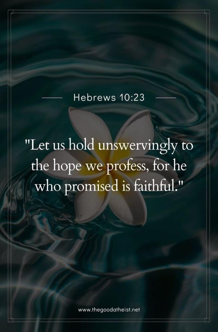 Hebrews 10:23
