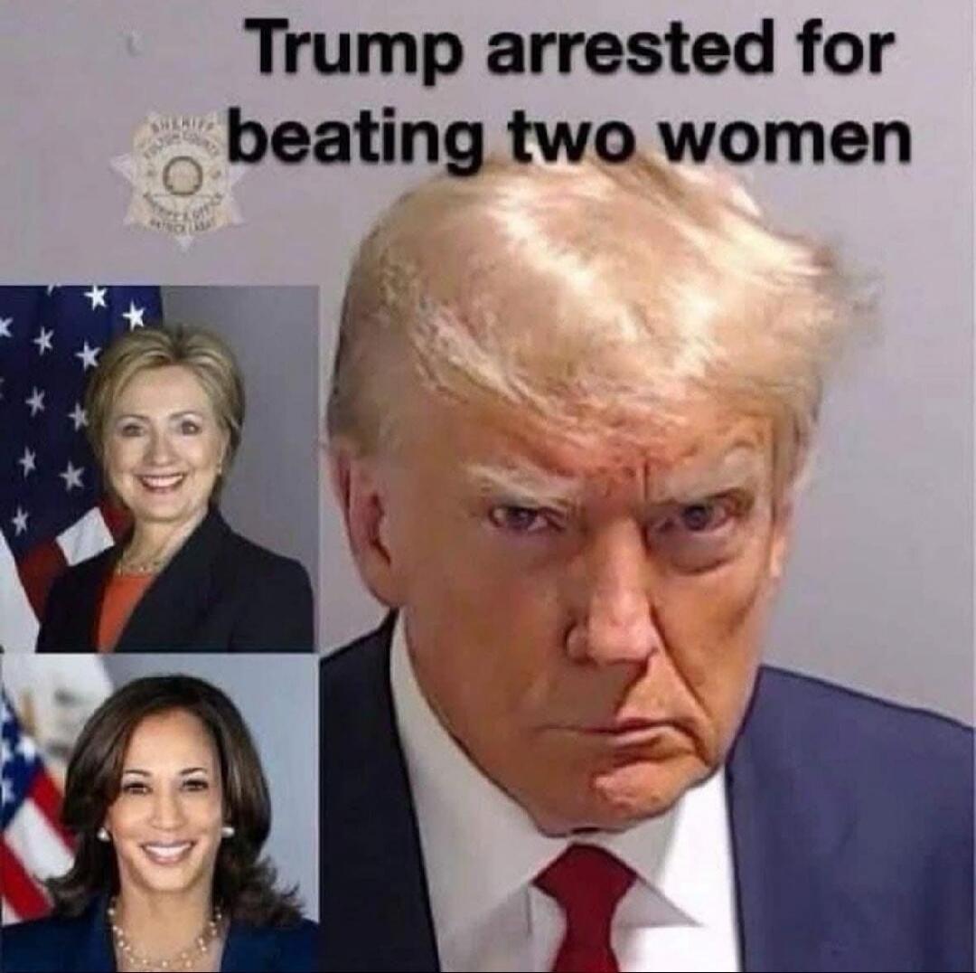 Trump arrested for beating two women