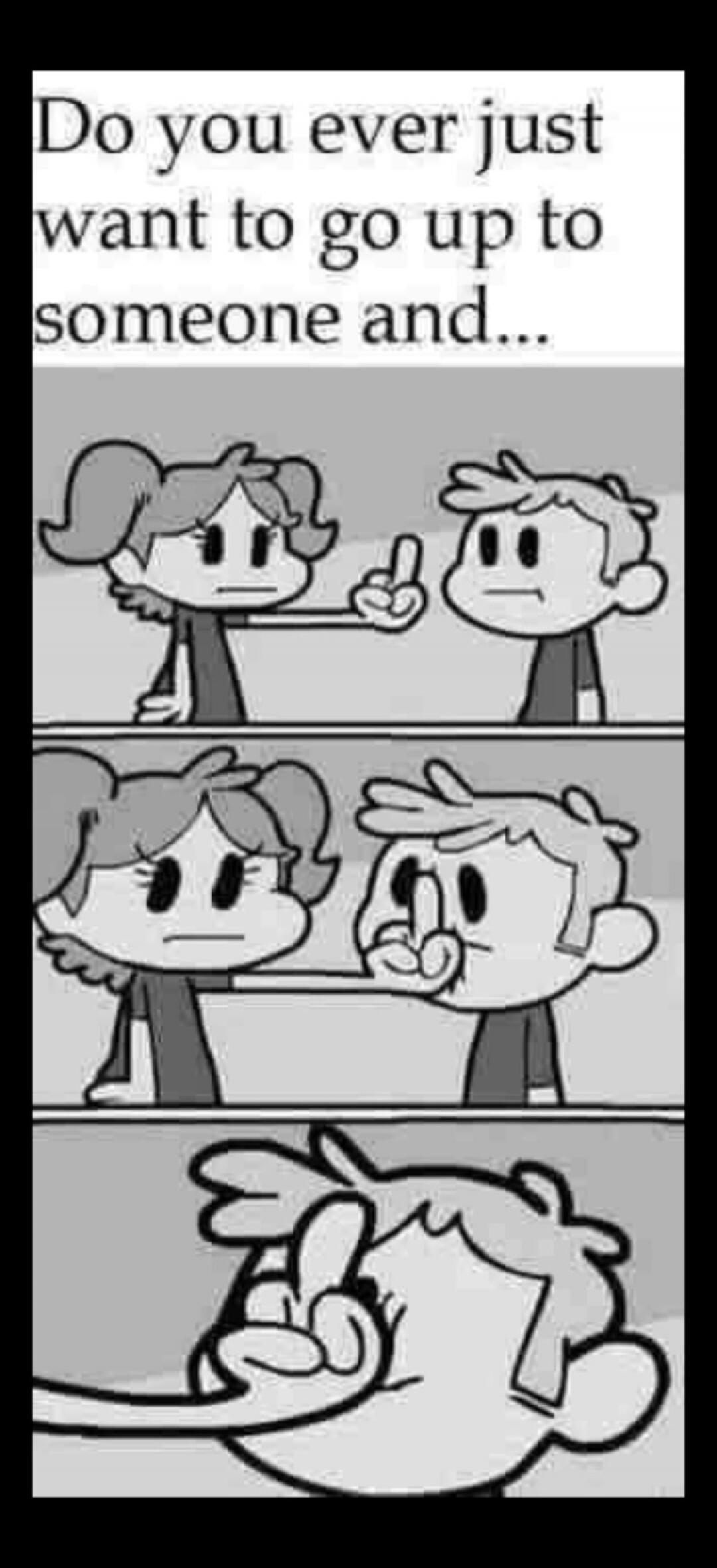 Do you ever just want to go up to someone and poke their nose?