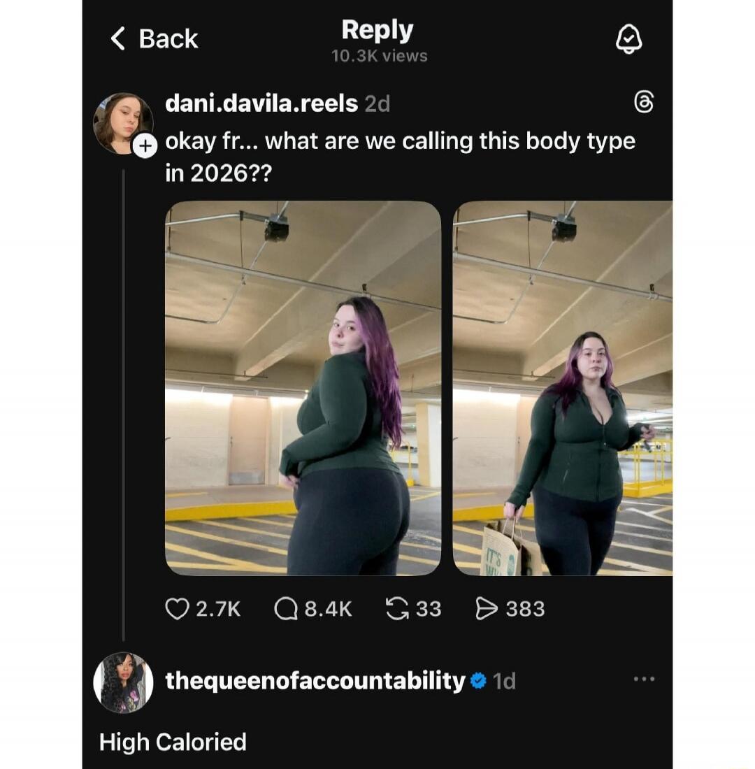 okay fr... what are we calling this body type in 2026?? High Caloried