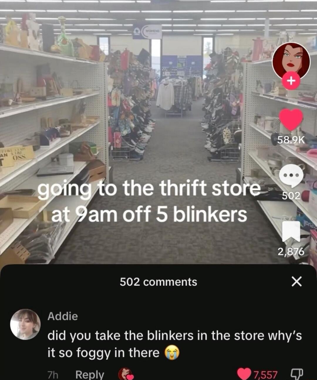 502 comments Addie I R TRENCRG R CT SRR GRS TR it so foggy in there