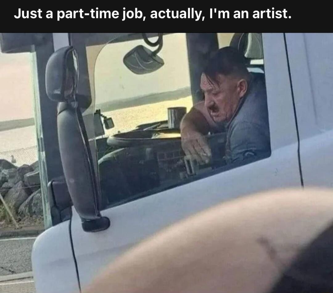 Just a part time job actually Im an artist ol