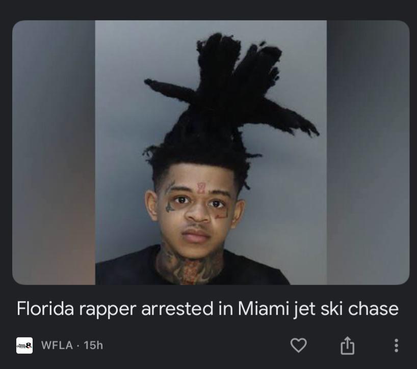 Florida rapper arrested in Miami jet ski chase WELA 15h VI