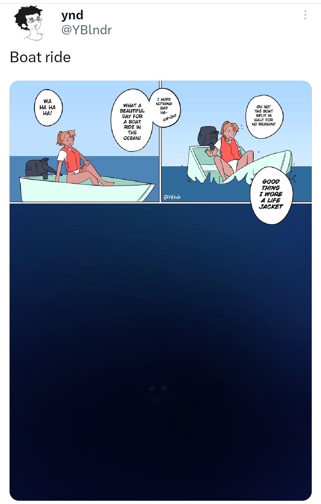 ynd VBlndr Boat ride