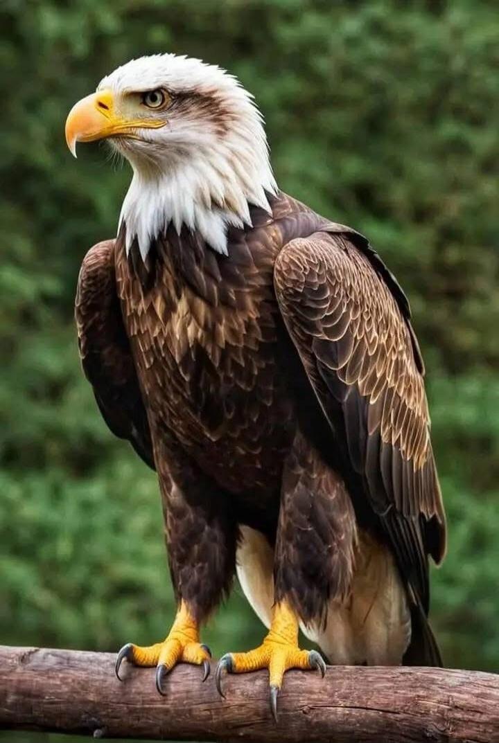 Bald eagle perched on a branch