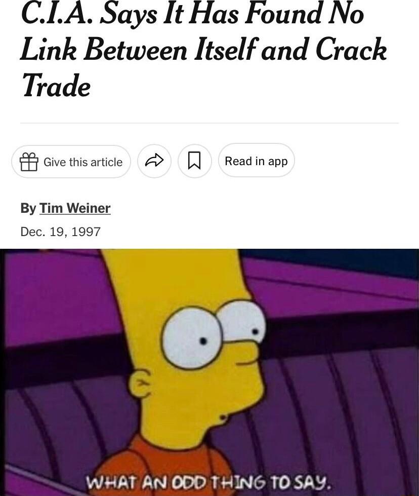 CLA Says It Has Found No Link Between Itself and Crack Trade cvetmsarice Readinemp By Tim Weiner Dec 19 1997