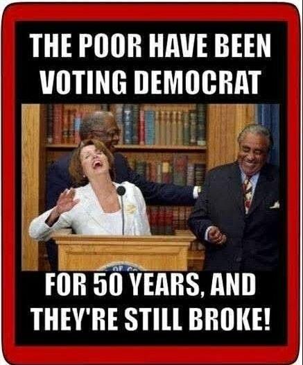 G 0 THE POOR HAVE BEEN VOTING DEMOCRAT 1 A 74 L R T AR TR L y