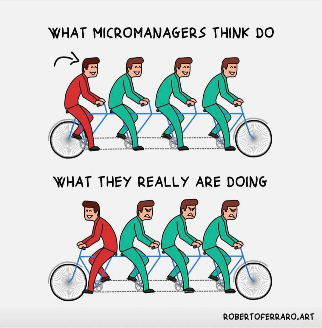 WHAT MICROMANAGERS THINK DO ROBERTOFERRAROART