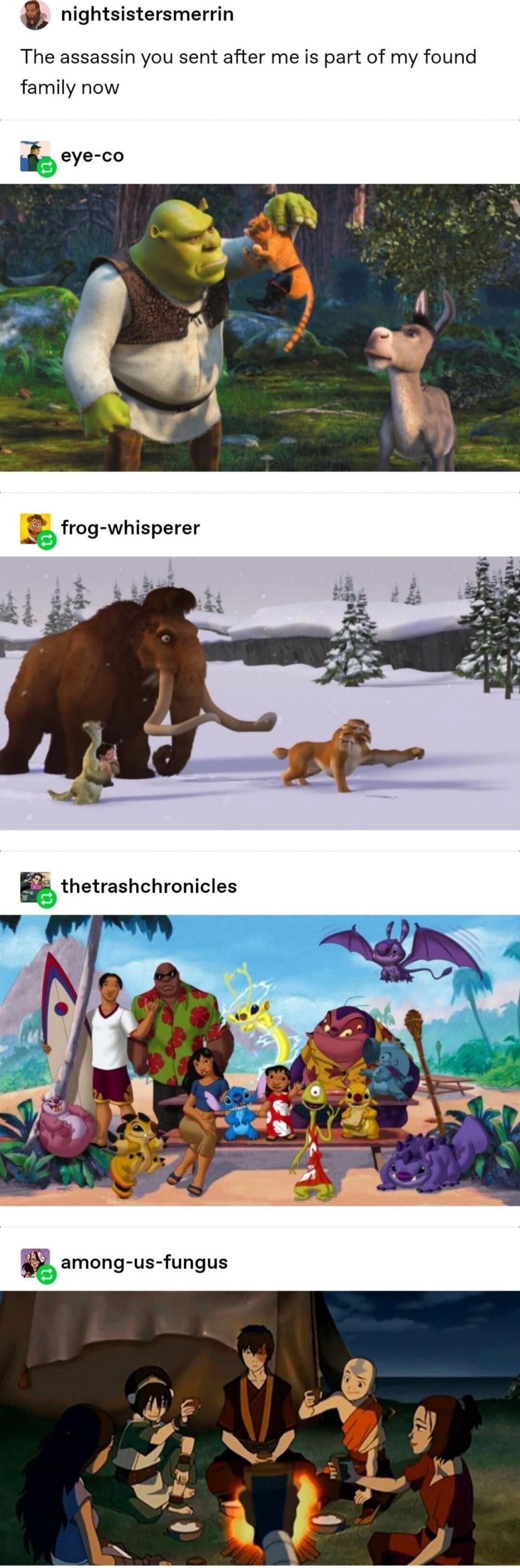 nightsistersmerrin The assassin you sent after me is part of my found family now eye co