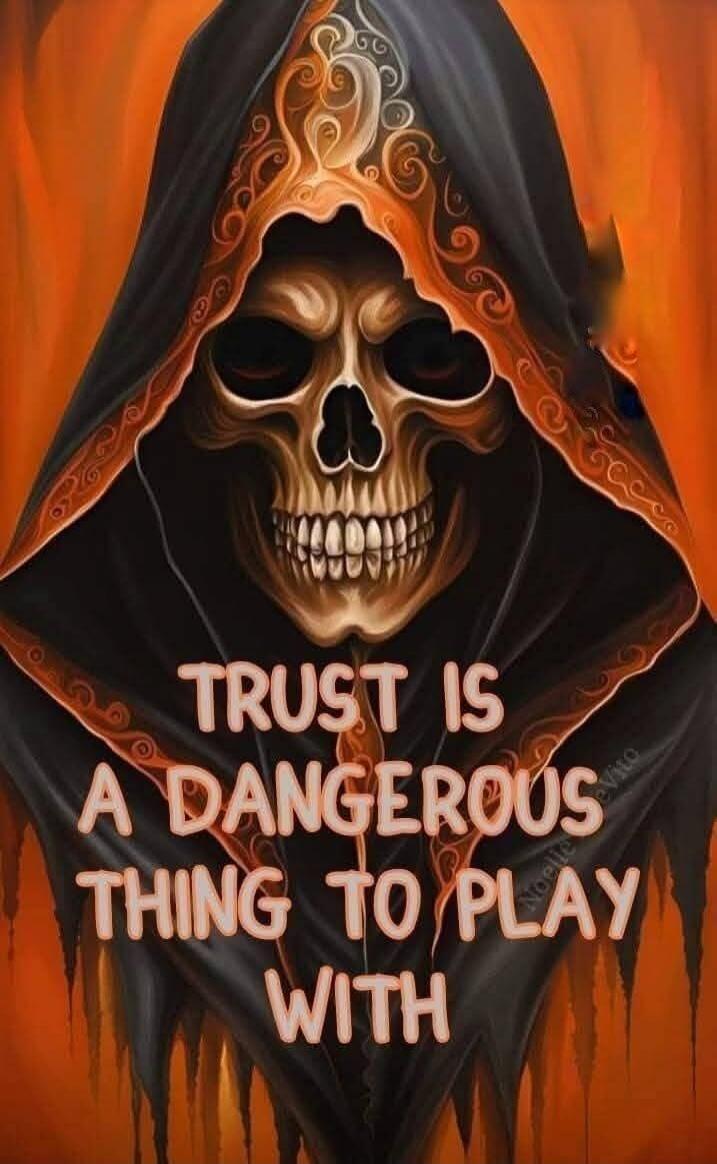 TRUST IS A DANGEROUS THING TO PLAY WITH