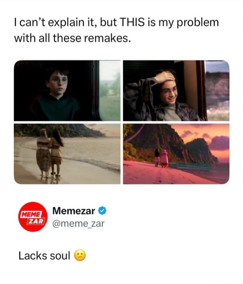I can't explain it, but THIS is my problem with all these remakes. Lacks soul 🤔