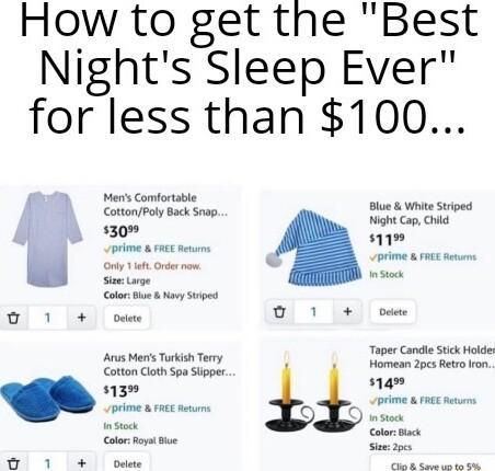 How to get the Best Nights Sleep Ever for less than 100