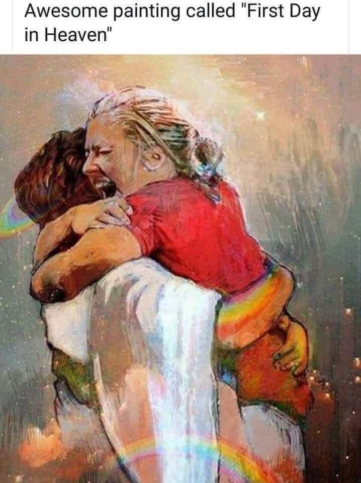 Awesome painting called First Day in Heaven