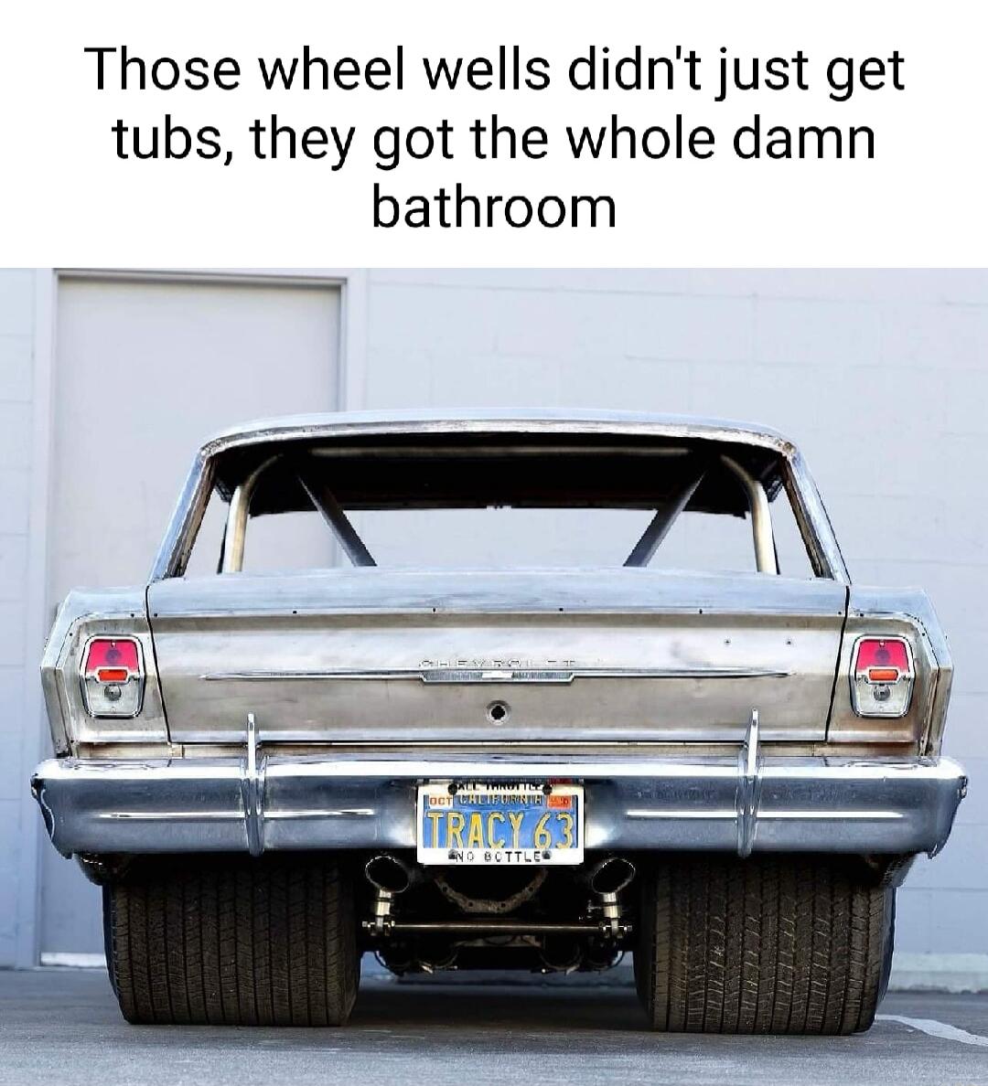 Those wheel wells didnt just get tubs they got the whole damn bathroom