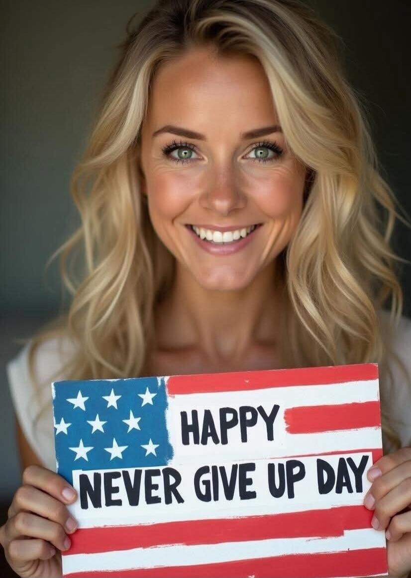 HAPPY NEVER GIVE UP DAY