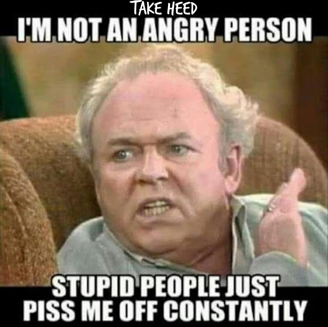 TAKE HEED I'M NOT AN ANGRY PERSON STUPID PEOPLE JUST PISS ME OFF CONSTANTLY