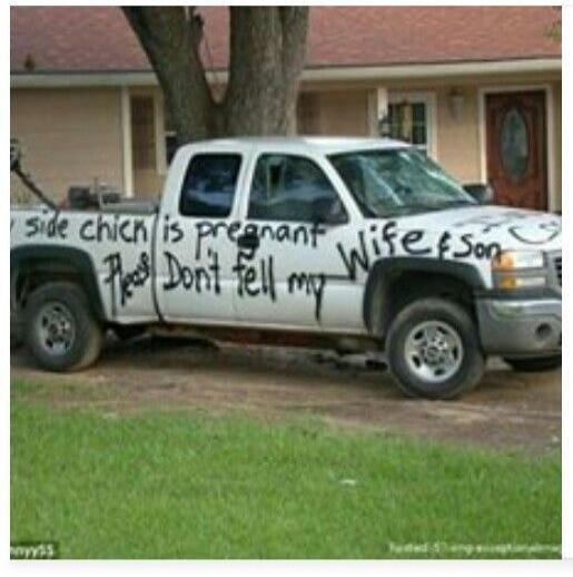 Side chick is pregnant. Don't tell my wife.