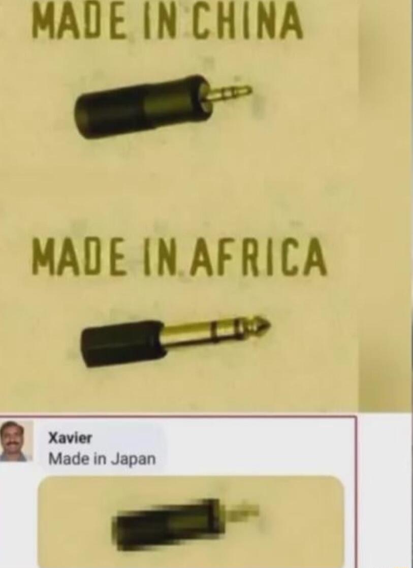 MAUE INCHINA o MADE NAFRICA S