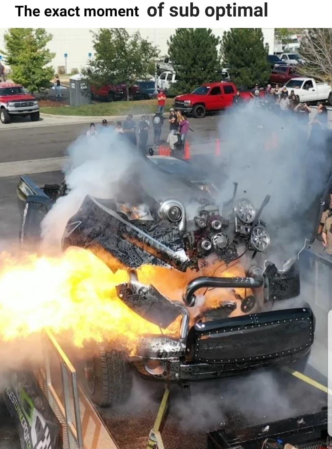 The exact moment of sub optimal