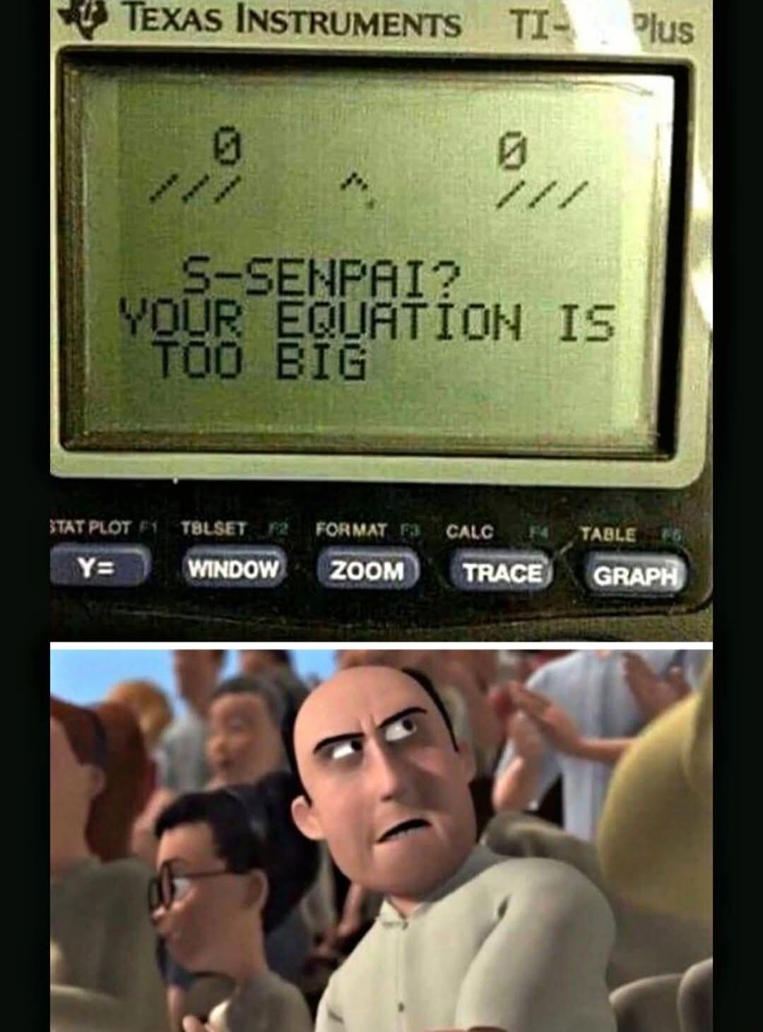 EXAS INSTRUMENTS TI FATROT TBLSET FORMAT 3 CALC TABLE