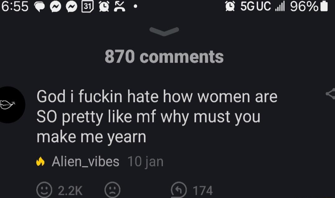 tSeo0ovex SGUC il 968 870 comments God i fuckin hate how women are SO pretty like mf why must you ELCINERTEE Alien_vibes 1