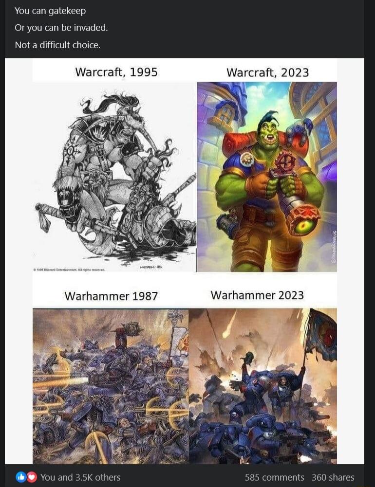 You can gate 5 you can be invaded Not a diffcut choice Warcraft 1995 Warcraft 2023