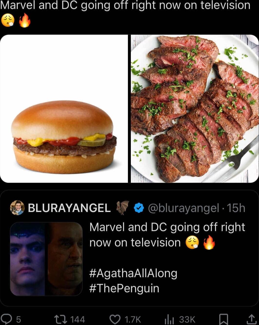 Marvel and DC going off right now on television a BLURAYANGEL V Marvel and DC going off right now on television E7XETGEV VA eTyle ThePenguin