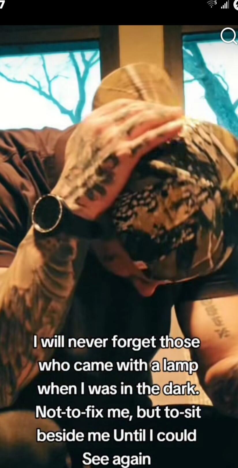 I will never forget those who came with a lamp when I was in the dark. Not to fix me, but to sit beside me until I could see again.