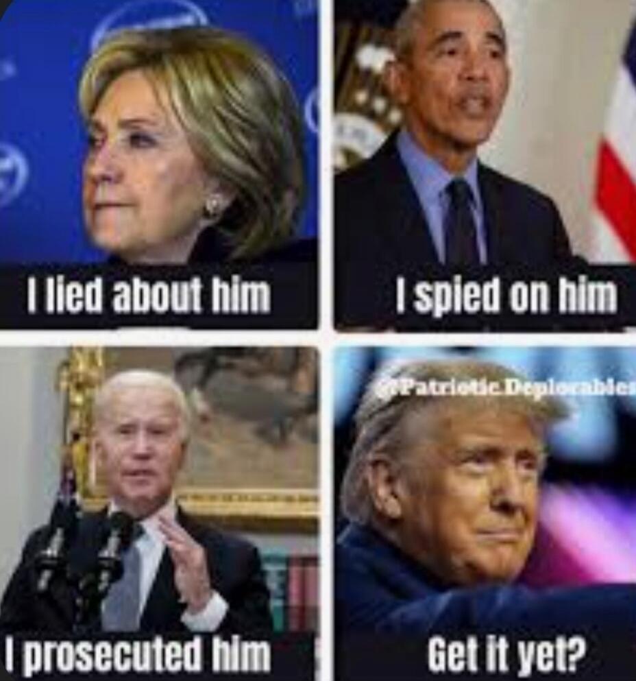 I lied about him
I spied on him
I prosecuted him
Get it yet?