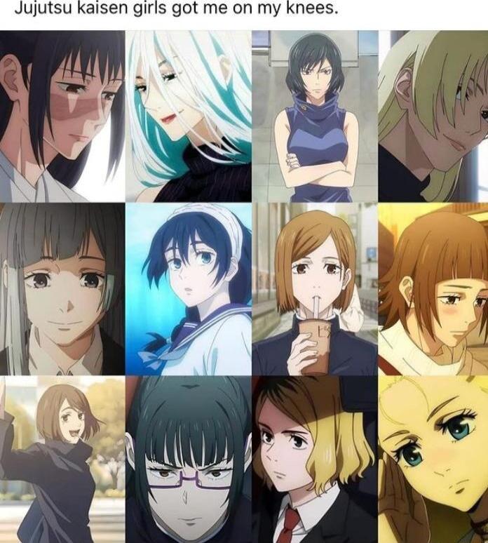 Jujutsu kaisen girls got me on my knees
