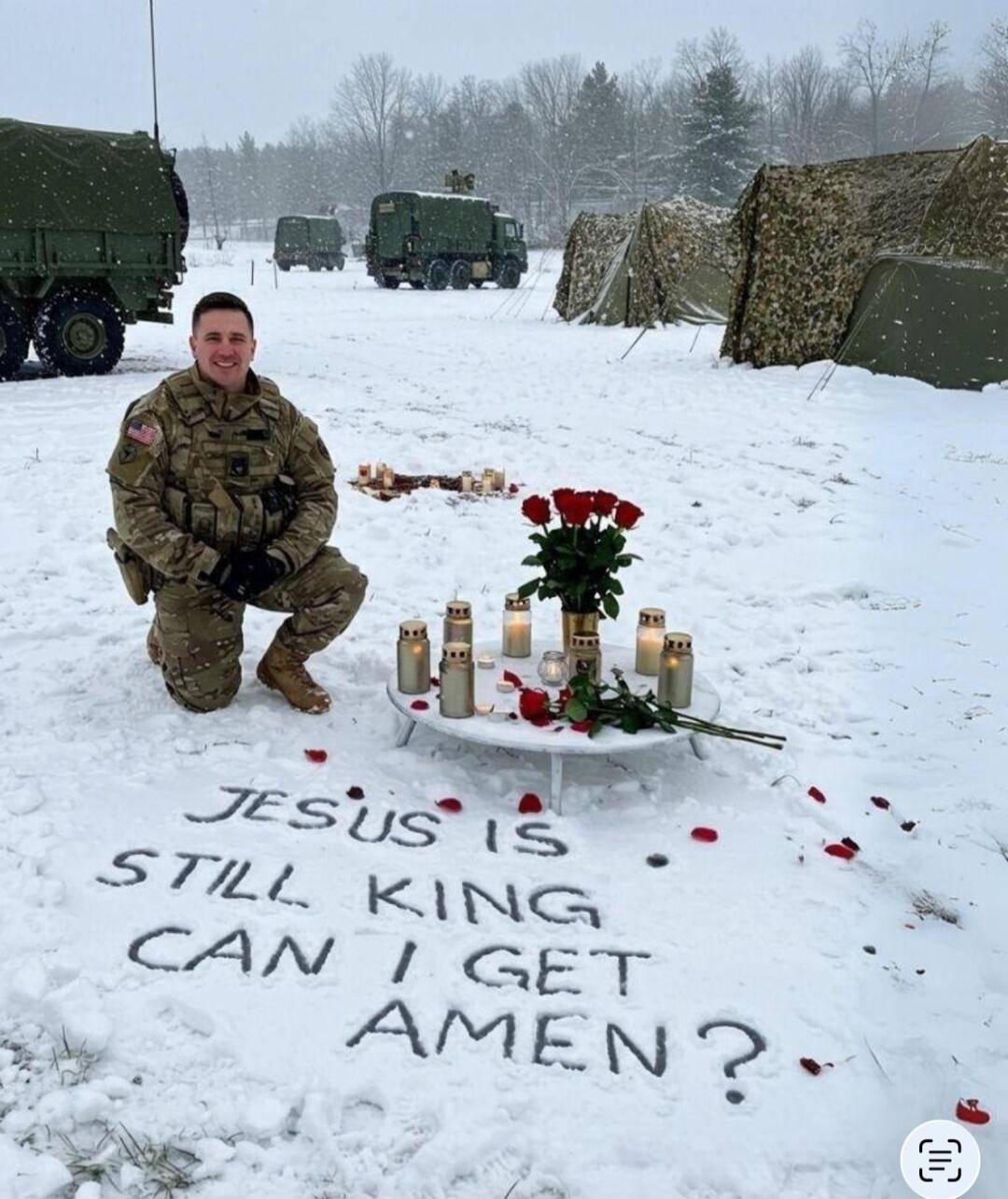 JESUS IS STILL KING CAN I GET AMEN?