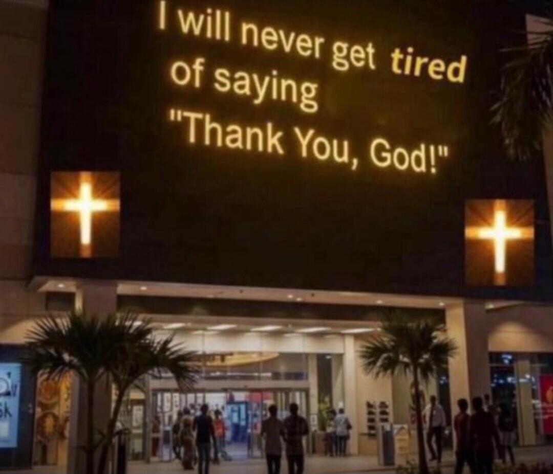 I will never get tired of saying 