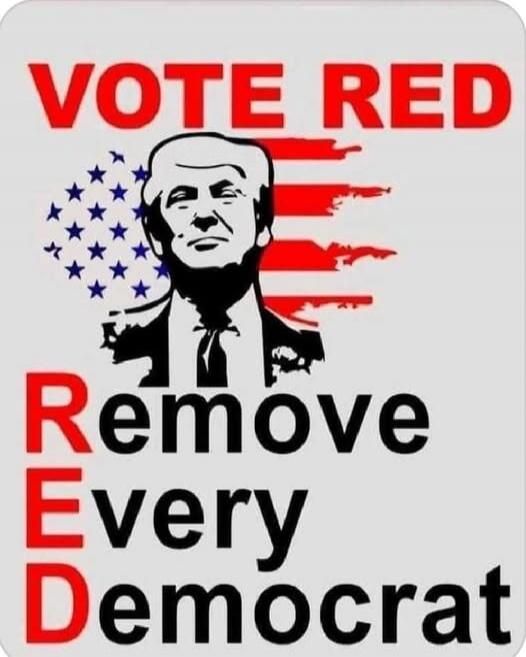 VOTE RED
Remove Every Democrat