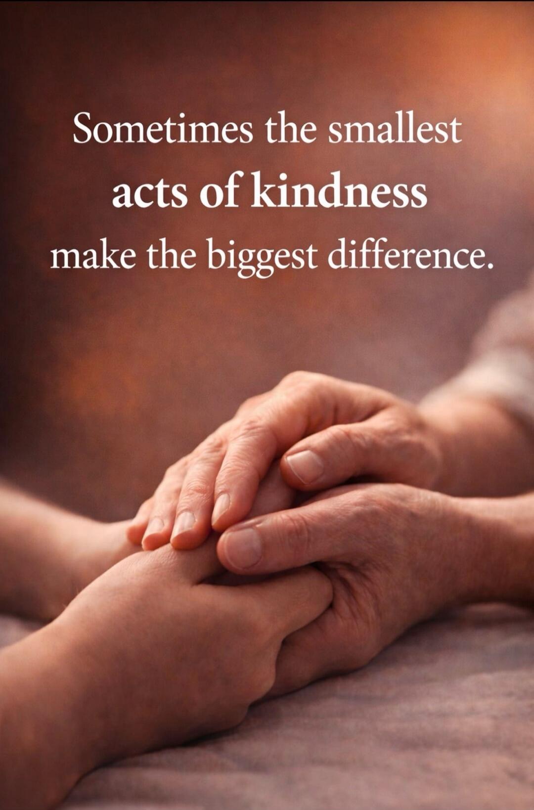 Sometimes the smallest acts of kindness make the biggest difference.