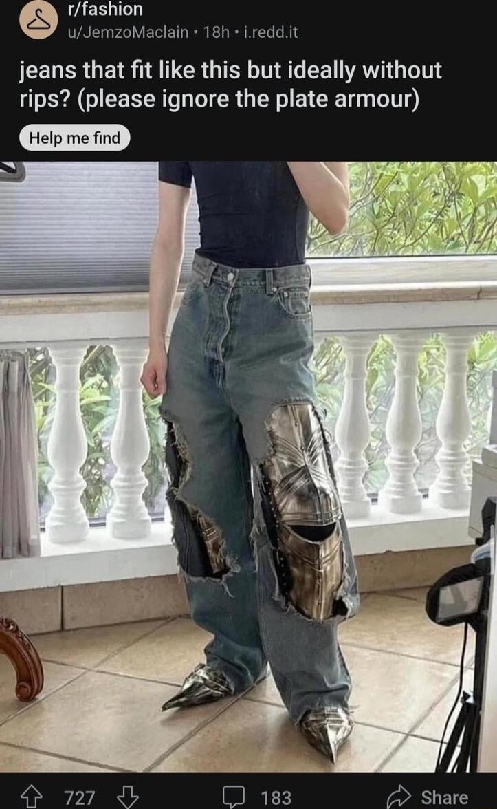 JEELERU RS TR CRG IS TN CEN AW T rips please ignore the plate armour Help me find