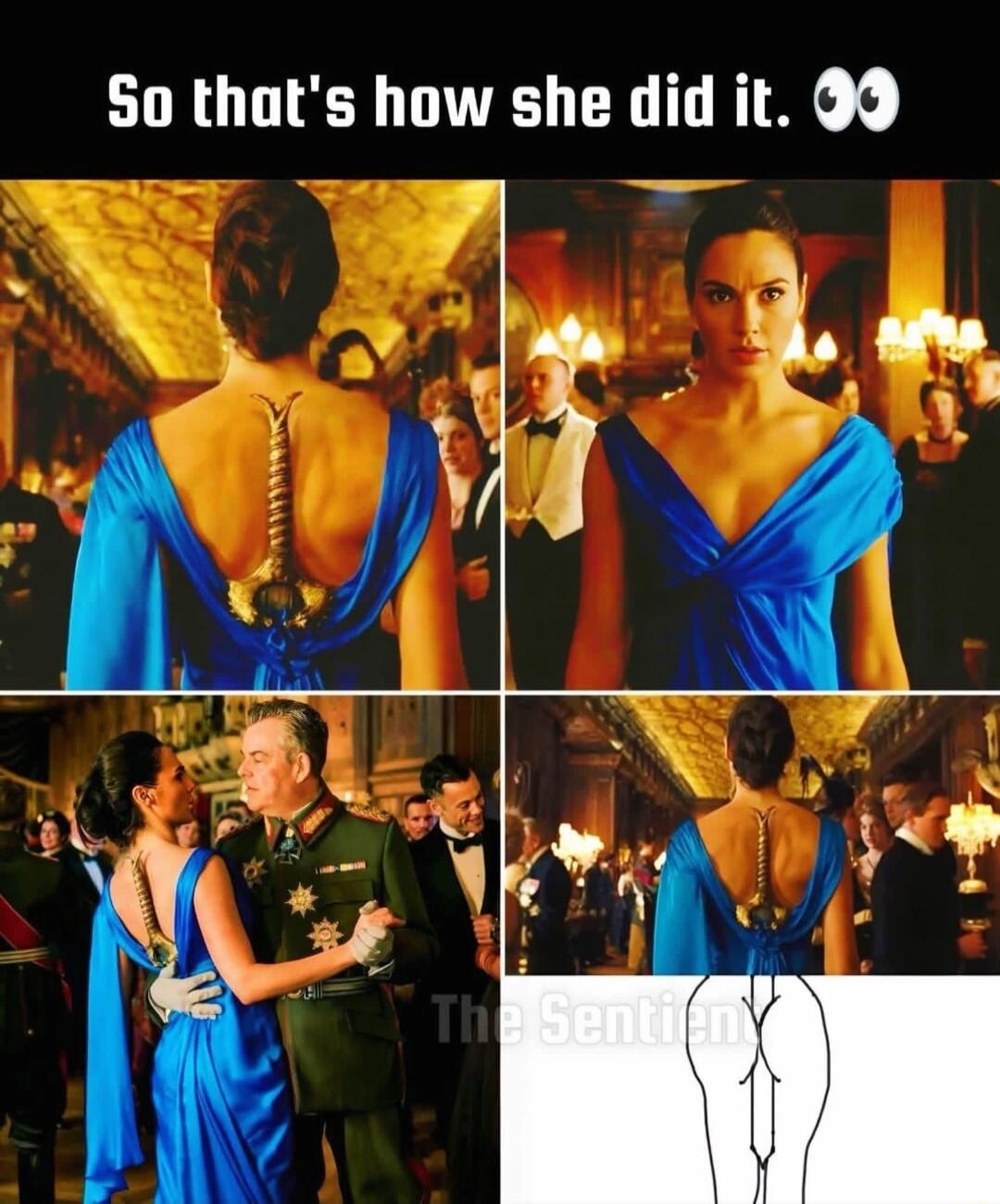 So that's how she did it.