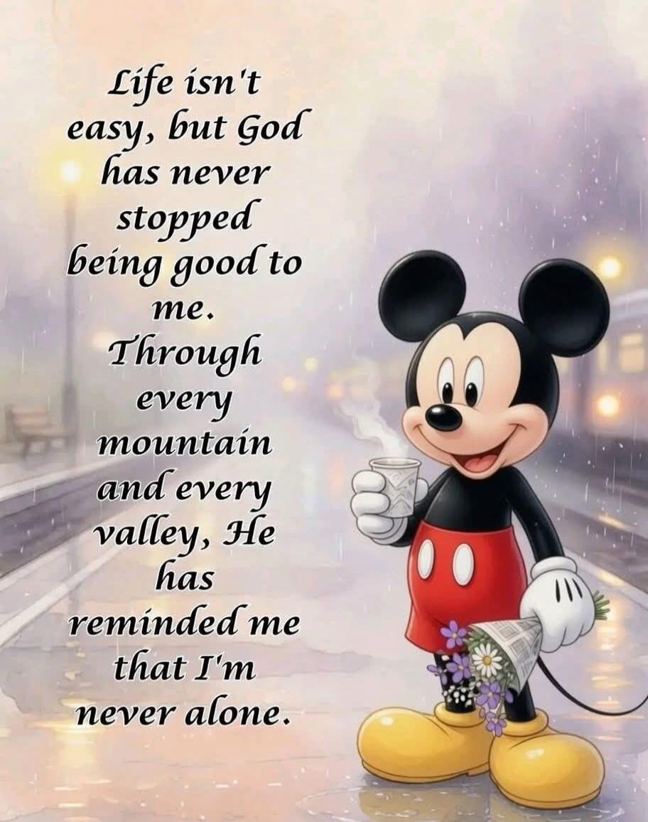 Life isn't easy, but God has never stopped being good to me. Through every mountain and every valley, He has reminded me that I'm never alone.