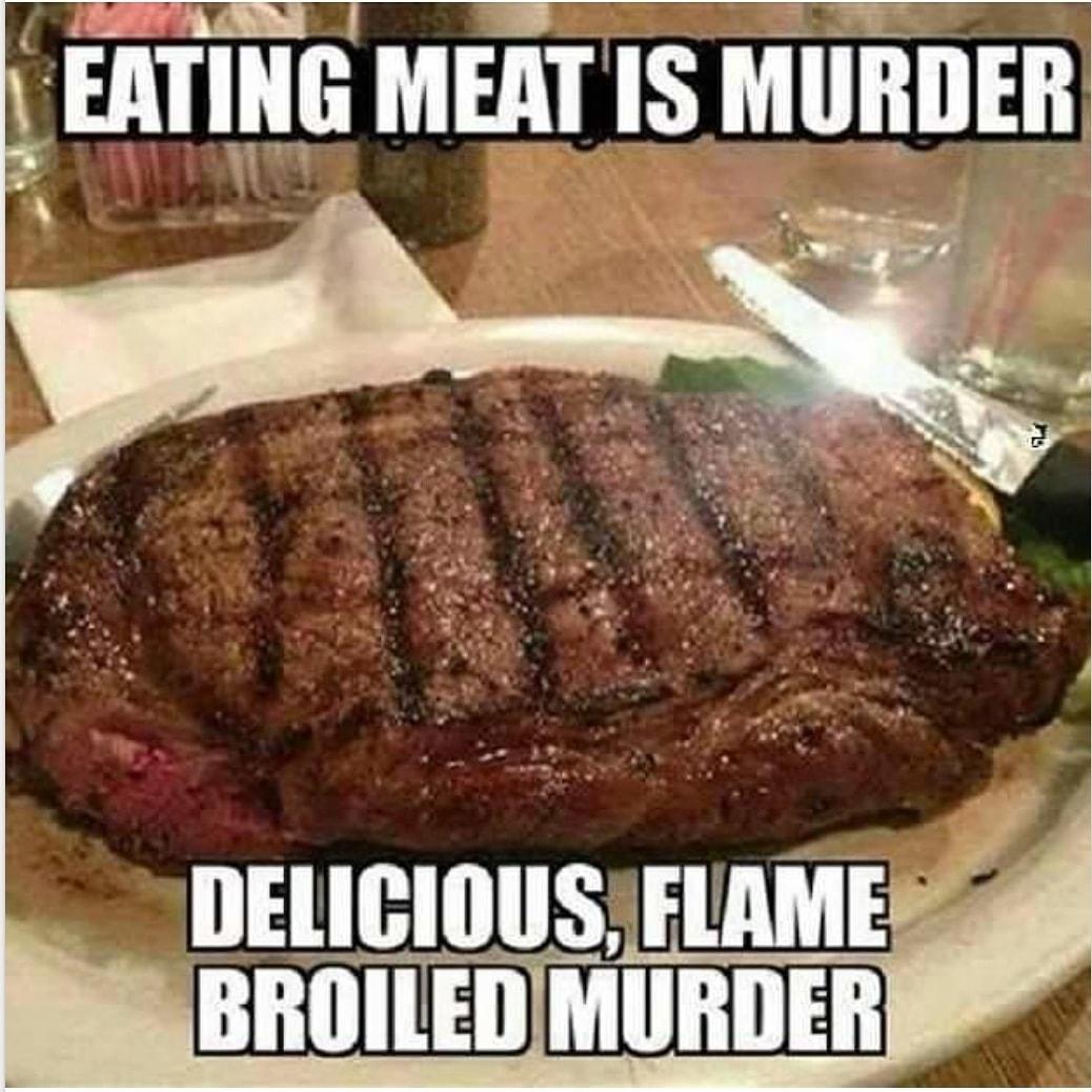 EVAGR g K at EATING MEAT IS MBIEB