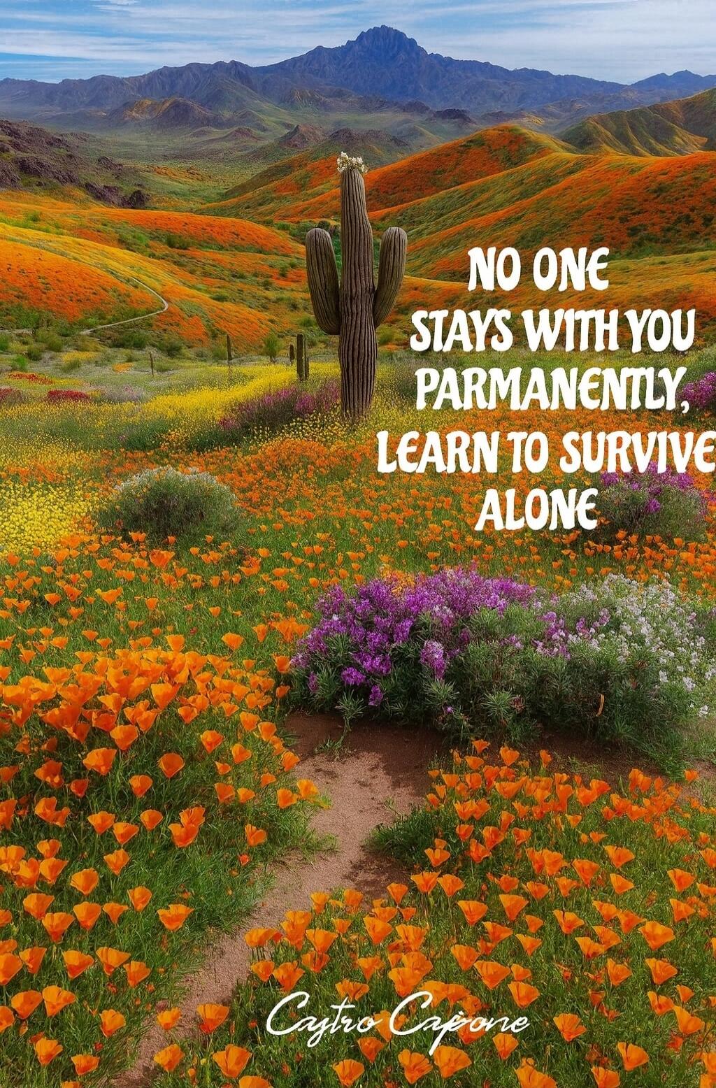 NO ONE STAYS WITH YOU PERMANENTLY, LEARN TO SURVIVE ALONE

Cytro Capone