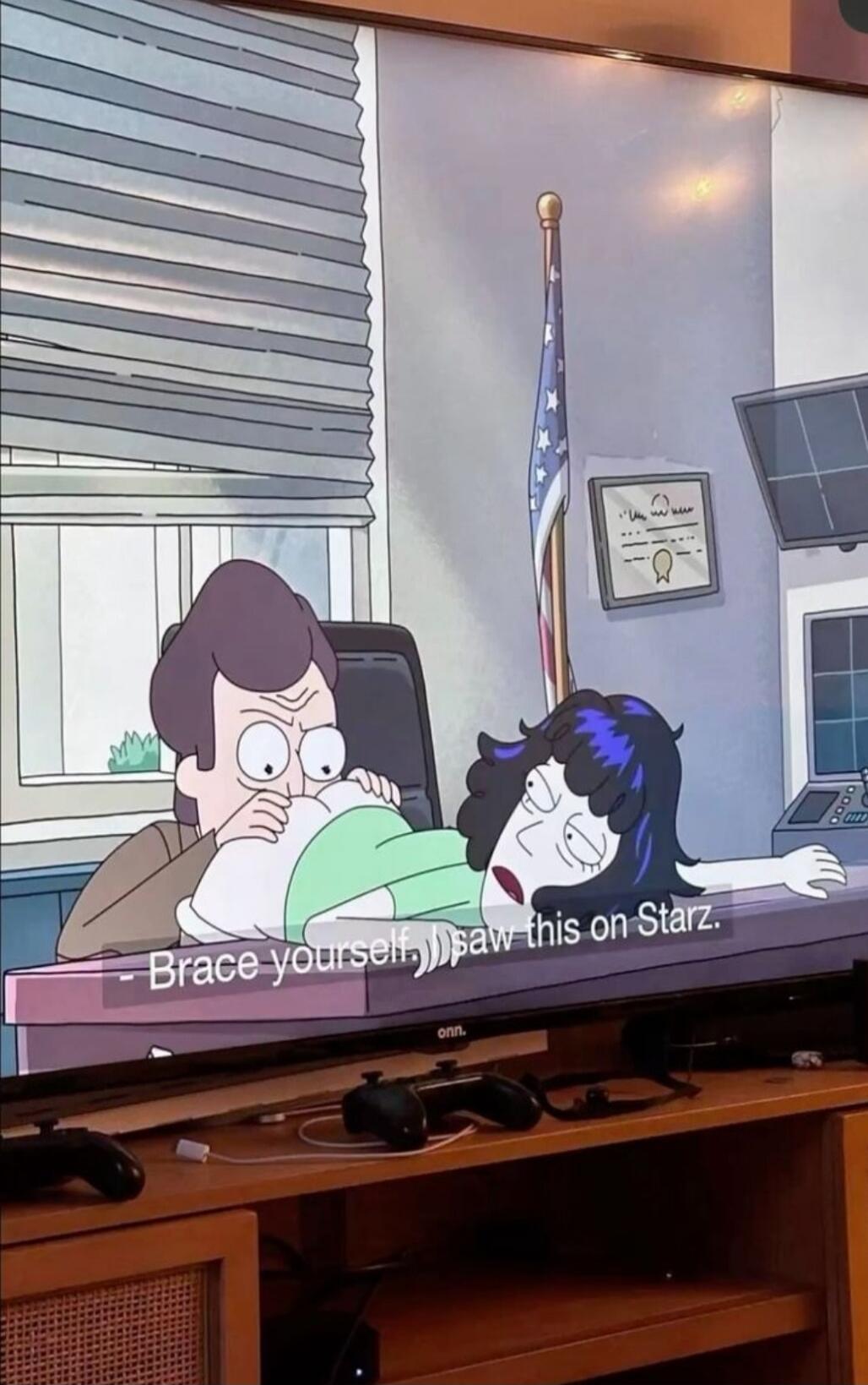 Brace yourself) I saw this on Starz.