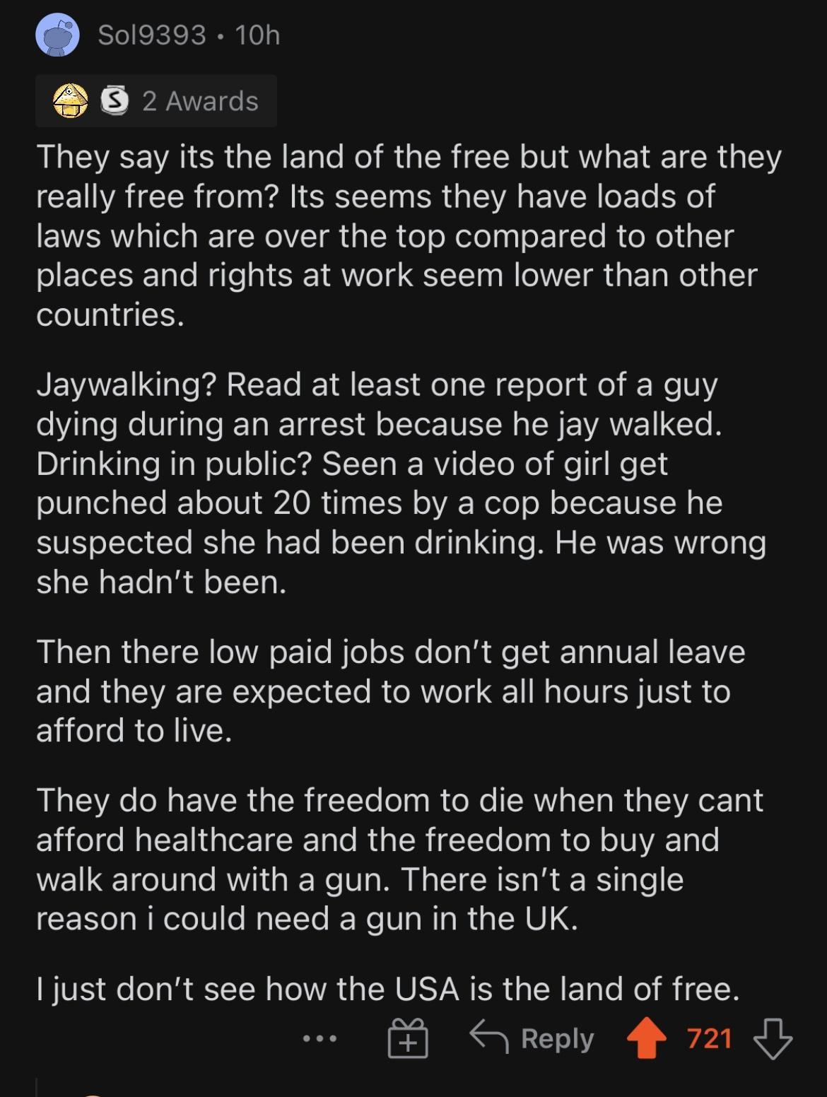 5019393 10n LY JPHNIEIG B AL EVEE VAR N E e Kol R G R I CER TN AWV o EI IR 5 WA TCER AR LR SR SR EV R oFTo o laws which are over the top compared to other places and rights at work seem lower than other countries REVAVEL Ul CE I A EET Mol SR o Jo g o R e VY dying during an arrest because he jay walked DIgTalIals RIal olU o I A T T Ta W RVile ToXo W g Mo 1 oUlalolalTo N1 o Yol U AO R 109 0 oA Wolo 