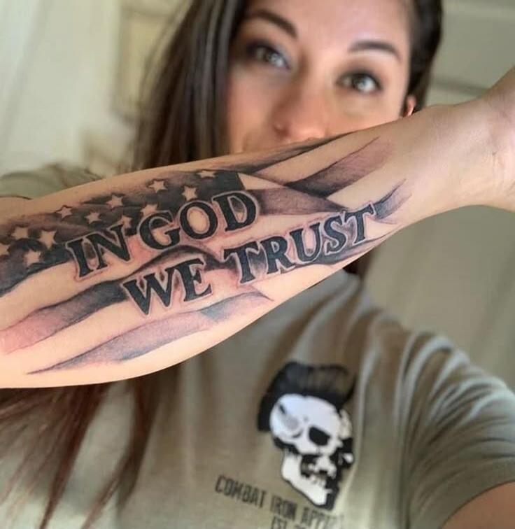 IN GOD WE TRUST COMBAT IRON APPAREL
