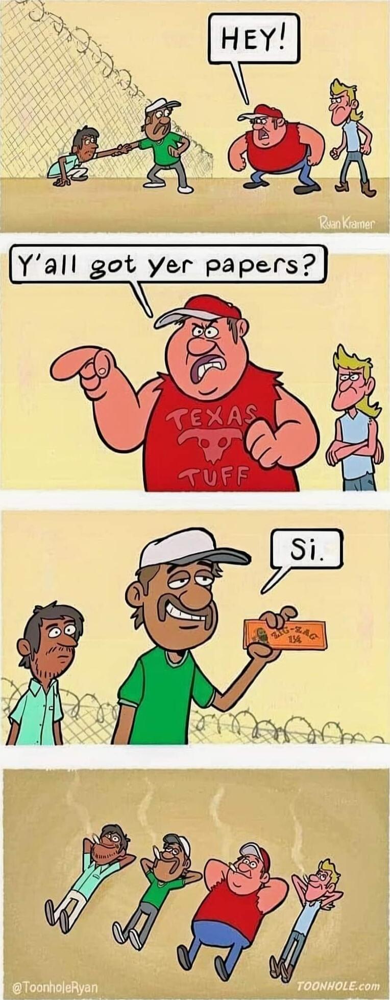 Yal got yer papersl TEXR
