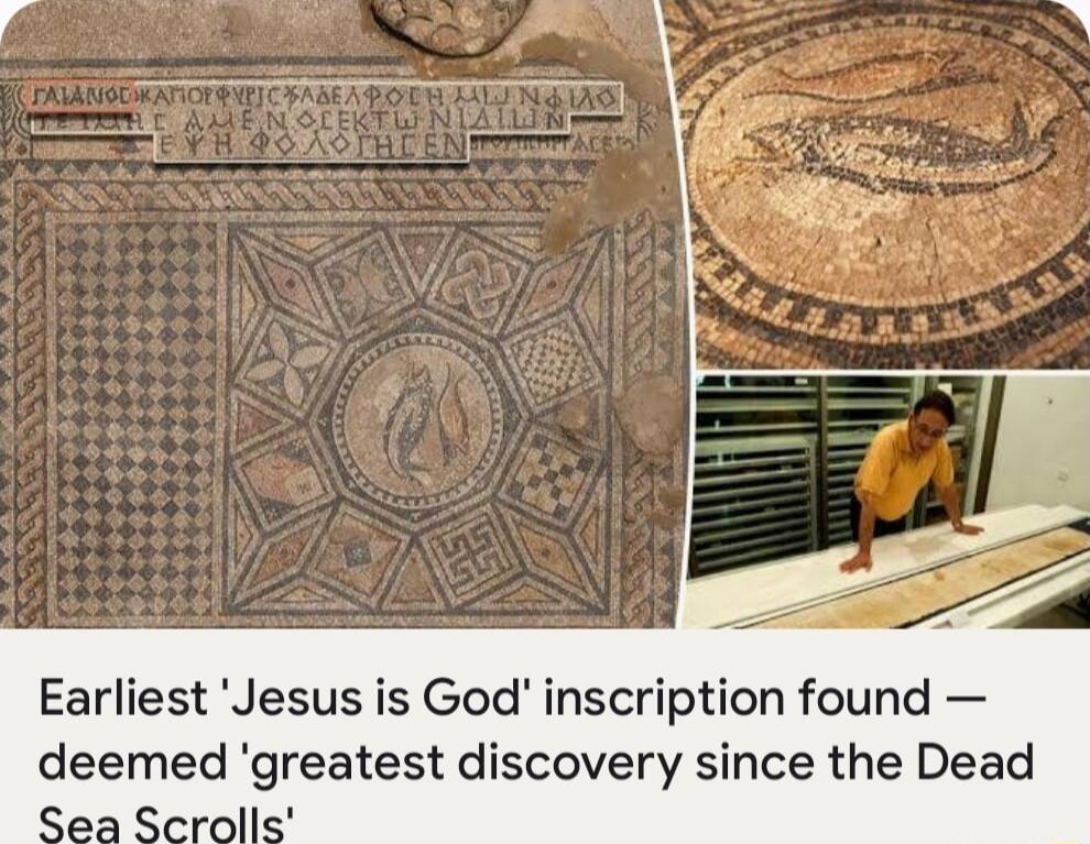 Earliest Jesus is God inscription found deemed greatest discovery since the Dead